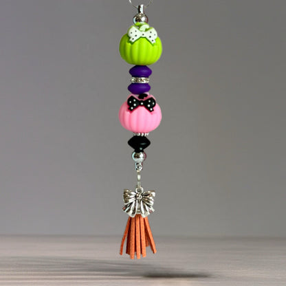Halloween Pumpkin Bar Charm - Tumbler Handle Charm