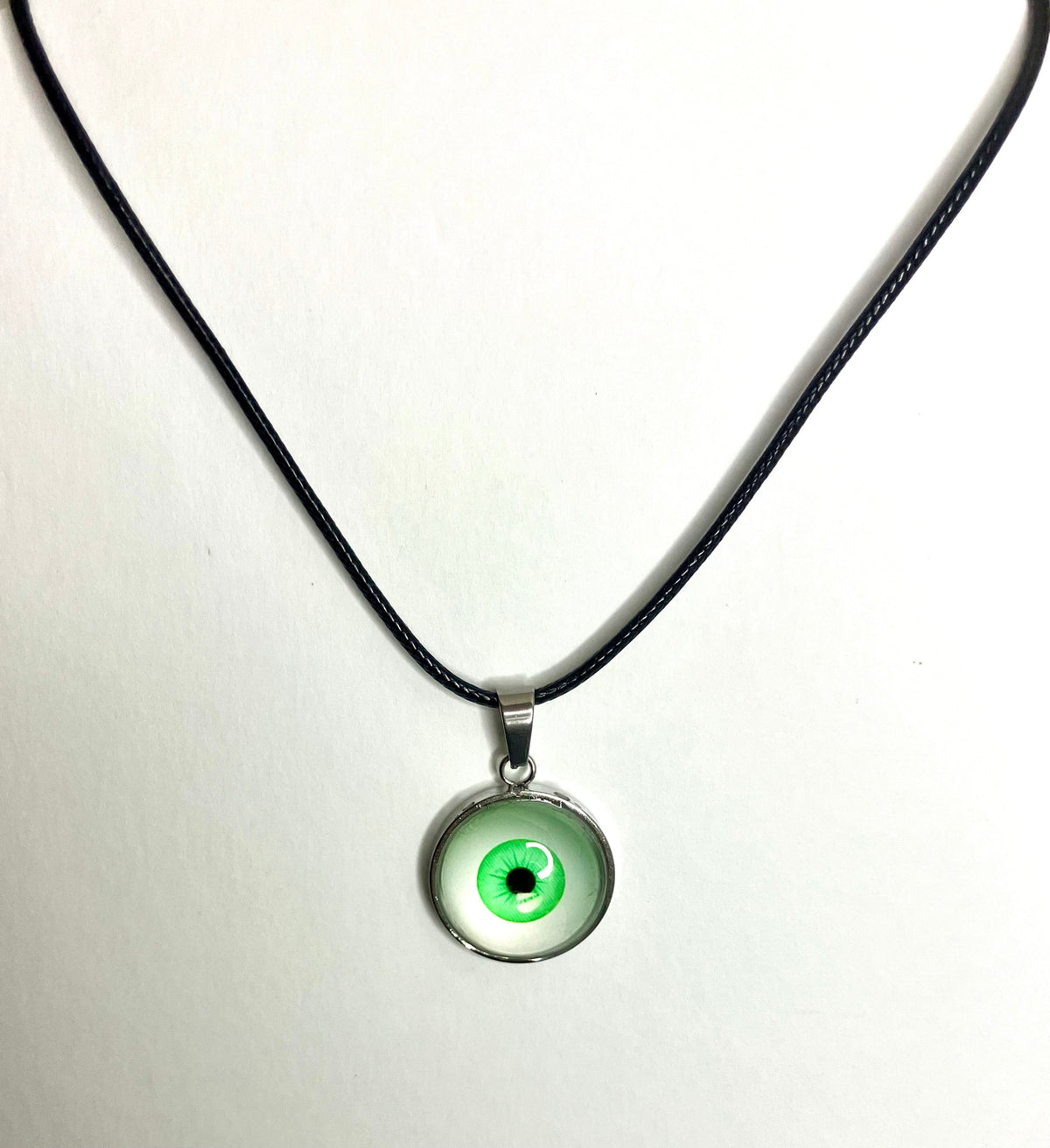 Glass Dome Eyeball Necklaces