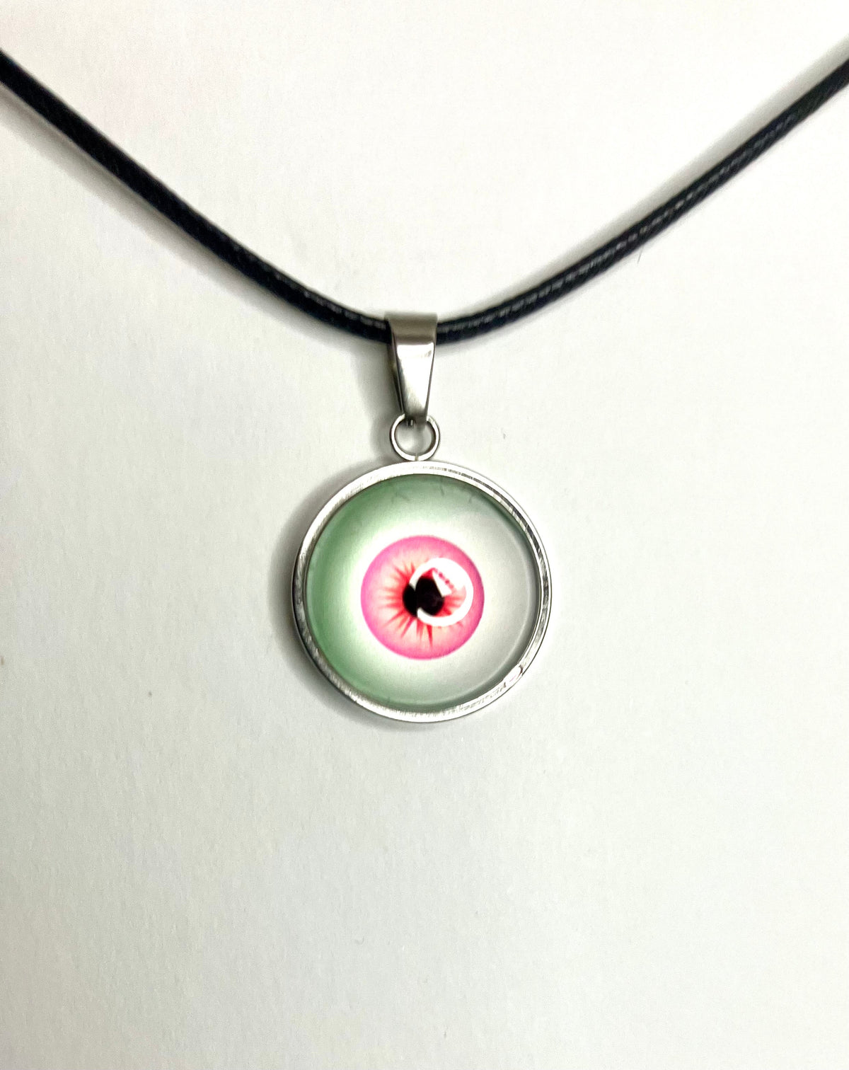 Glass Dome Eyeball Necklaces