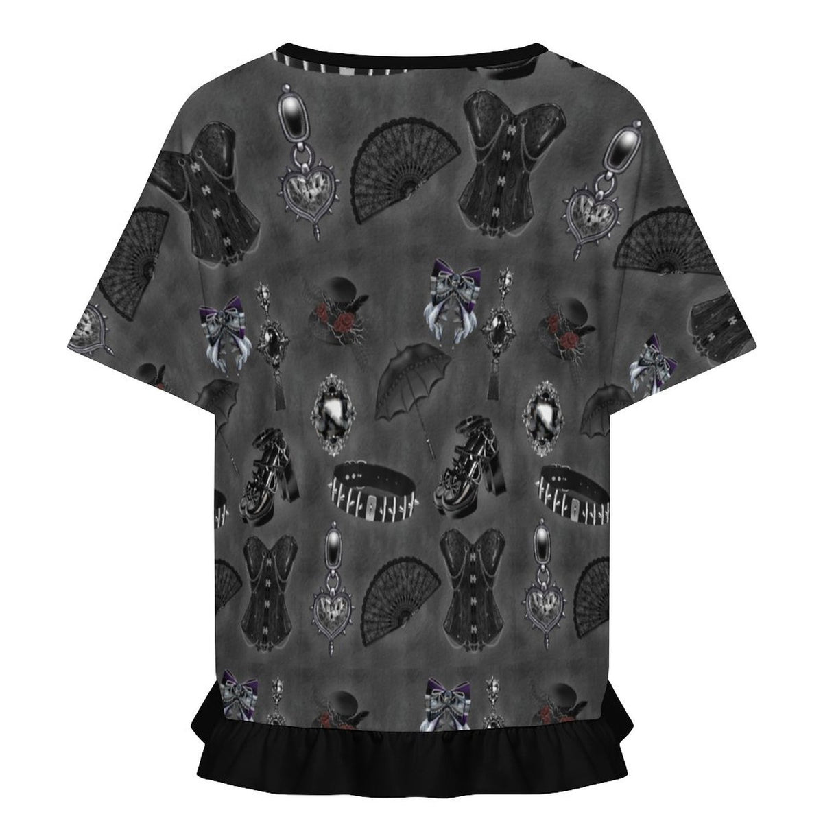 Midnight Heirloom Ruffle Play Tee - Shadow Threadz Crypt
