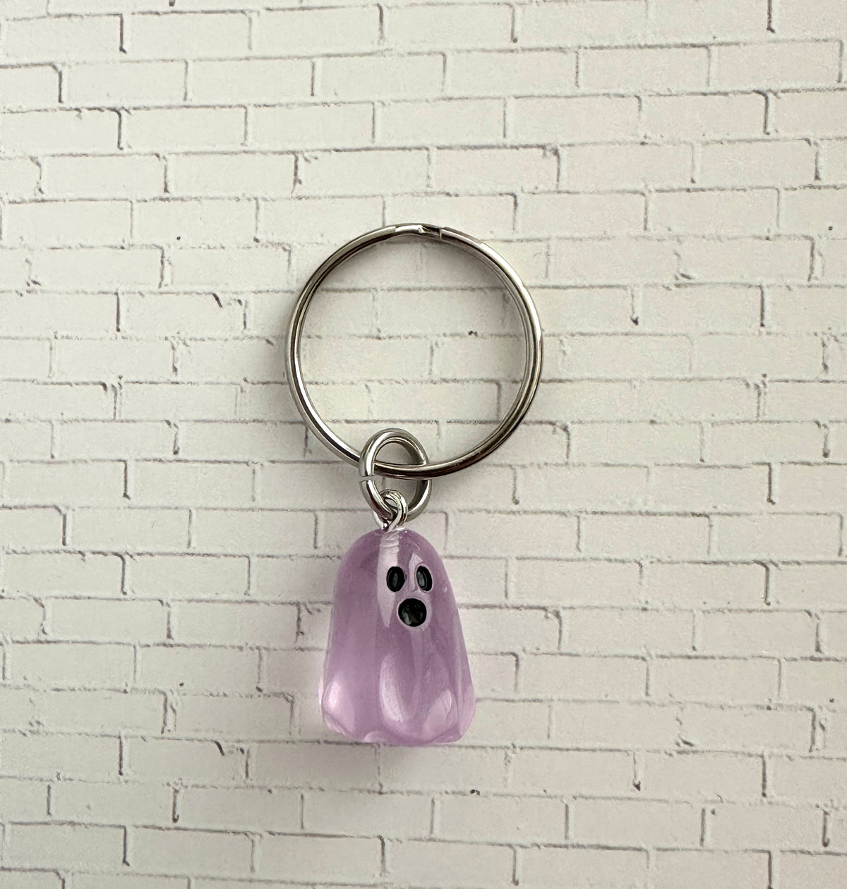 Glow in the Dark Ghost Zipper Pull/Bag Charm/Keychain for Halloween and Horror Fans