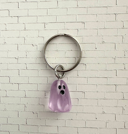 Glow in the Dark Ghost Zipper Pull/Bag Charm/Keychain for Halloween and Horror Fans