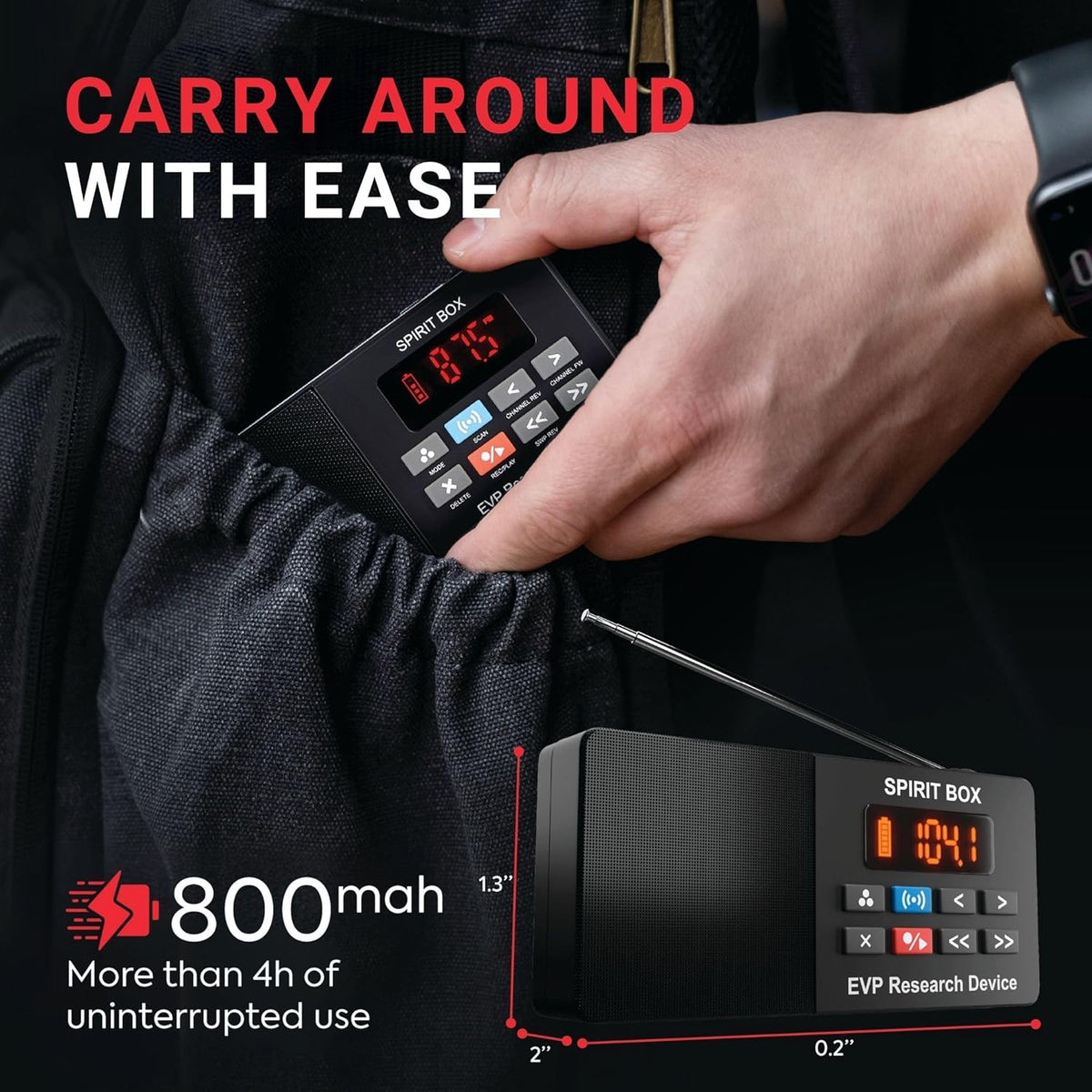 Spirit Box - Handheld EVP Ghost Hunting Kit (with 32GB SD Card)
