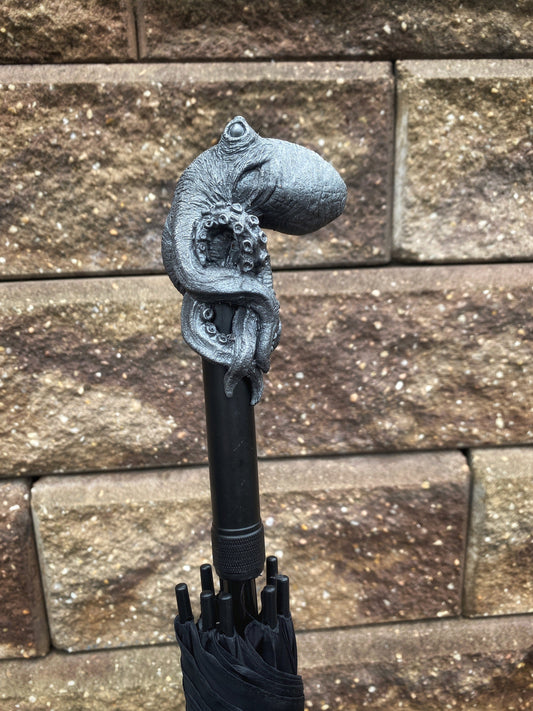 Kraken Umbrella, Hand Sculpted Resin Octopus | Nautical Gothic