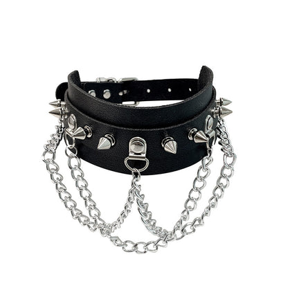 Soulchain Leather Collar - Shadow Threadz Crypt
