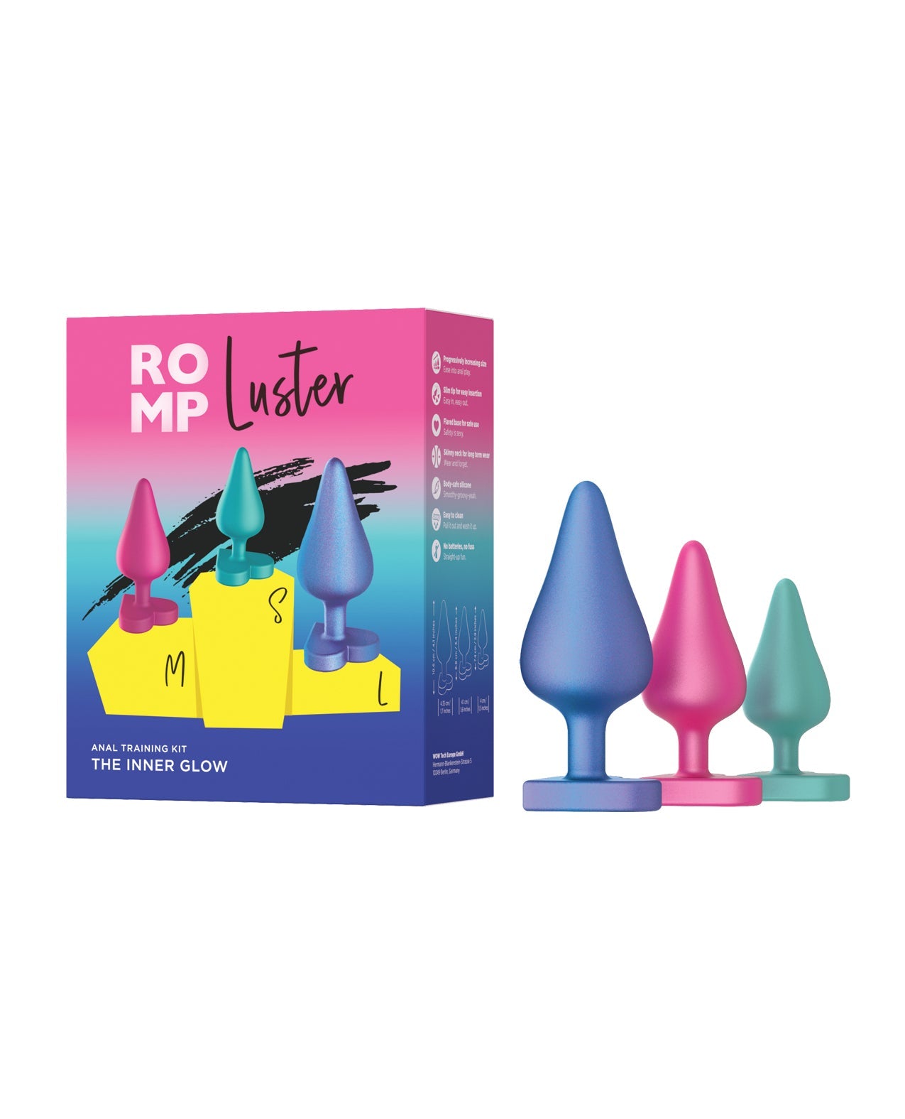 ROMP Luster Butt Plug Kit (3) - Shadow Threadz Crypt