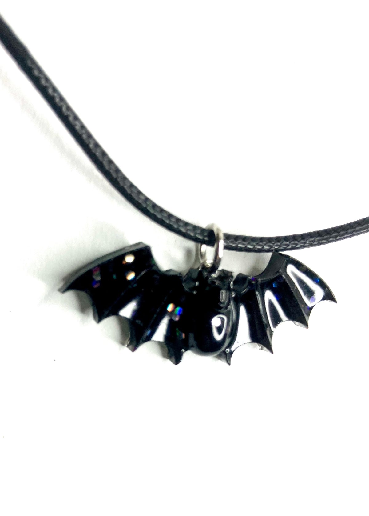 Handmade Resin Bat Pendant Necklaces