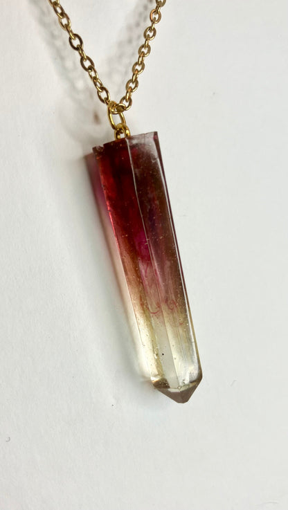 Geometric Resin Pendant Necklaces: Glitter, Ink Swirl & Custom