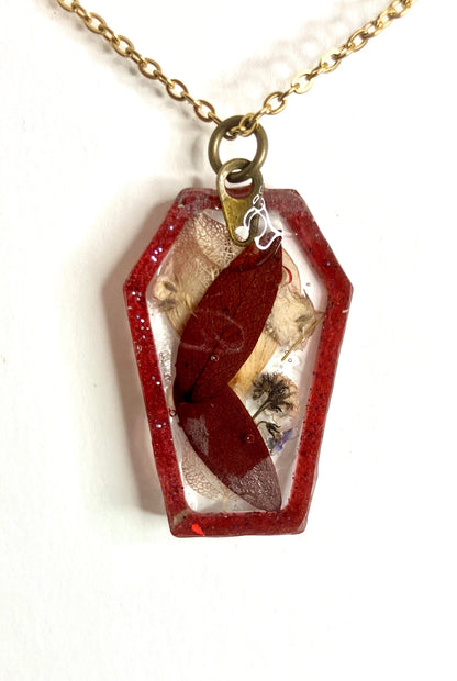Coffin & Curiosity Resin Pendants