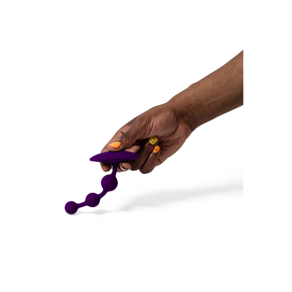 ROMP Amp Flexible Violet Anal Beads - Shadow Threadz Crypt