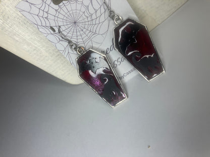 Gothic Coffin Bezel Resin Jewelry