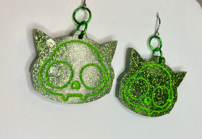 Spooky Resin Earrings: Bats, Skulls, Spiderwebs & More