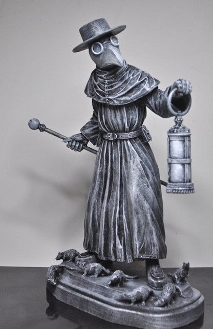 Plague Doctor, Hand Painted Resin Sculpture | Gothic Medieval