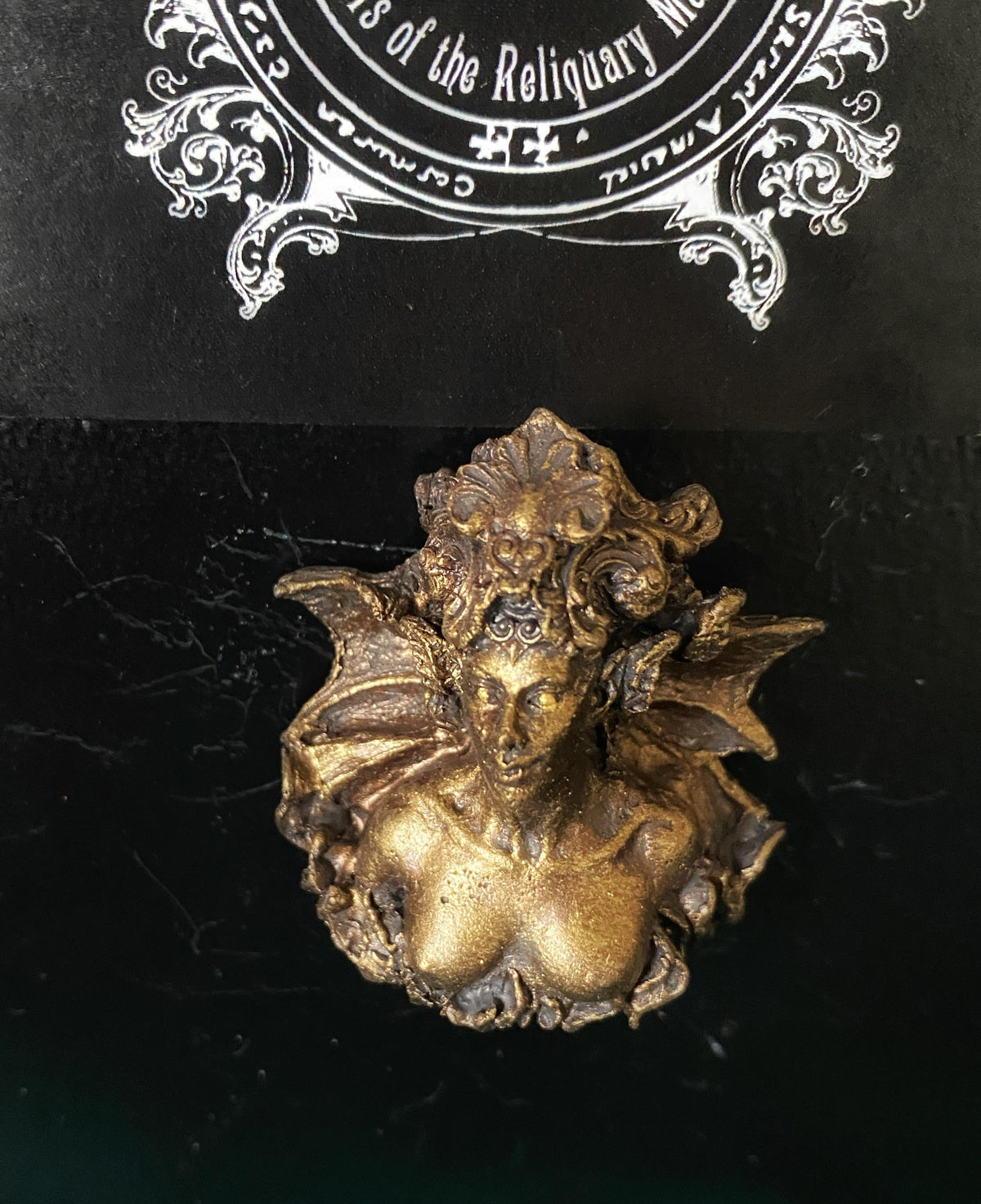 Lilith Magnet, Hand Painted Resin Sculpture | Mythic Fantasy Decor