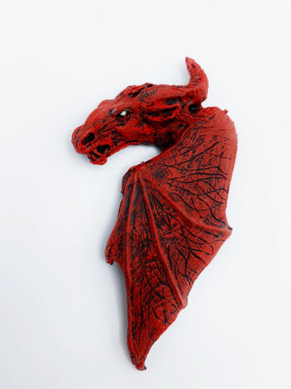 Jersey Devil Magnet, Hand Painted Resin Sculpture | Cryptid Decor