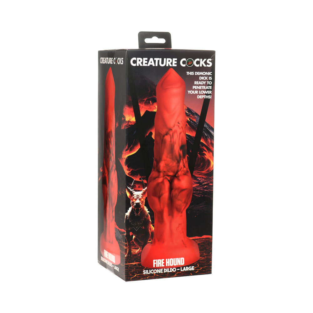 Fire Hound Silicone Dildo (L)
