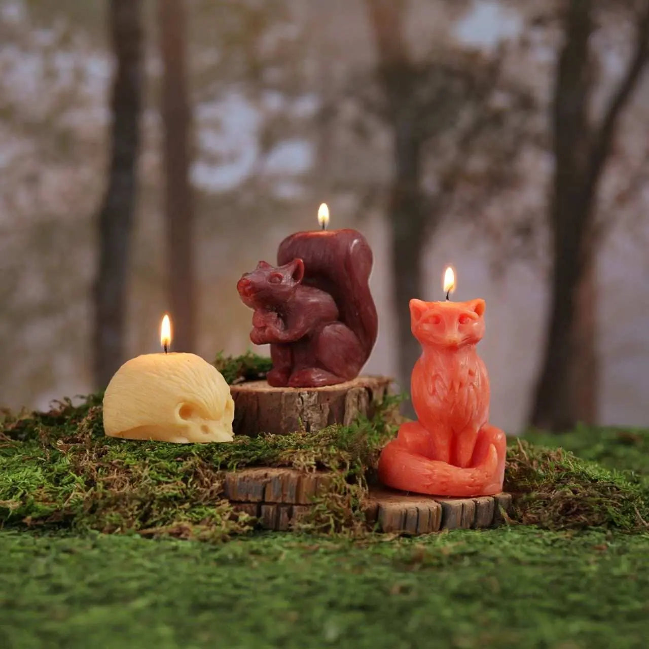 Hedgehog Candle – 100% Pure Beeswax – Handcrafted