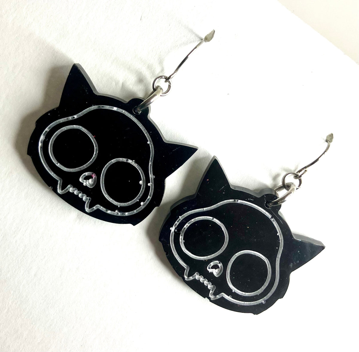 Spooky Resin Earrings: Bats, Skulls, Spiderwebs & More