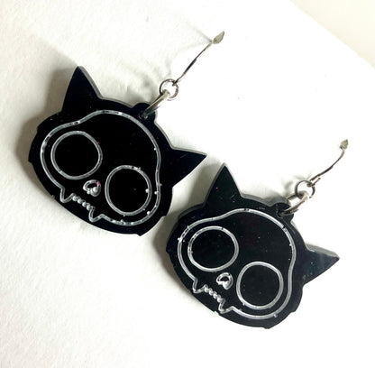 Spooky Resin Earrings: Bats, Skulls, Spiderwebs & More