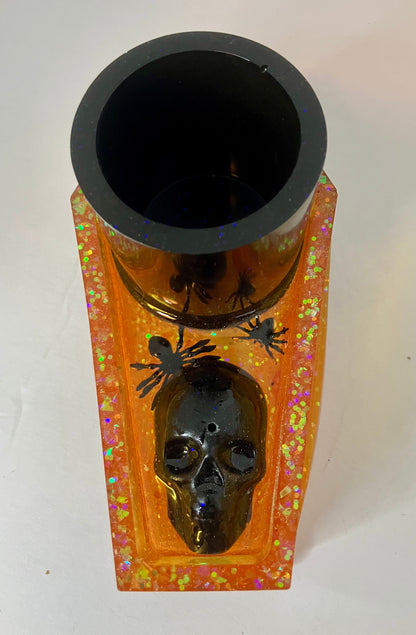 Resin Coffin Votive Holder & Incense Burner