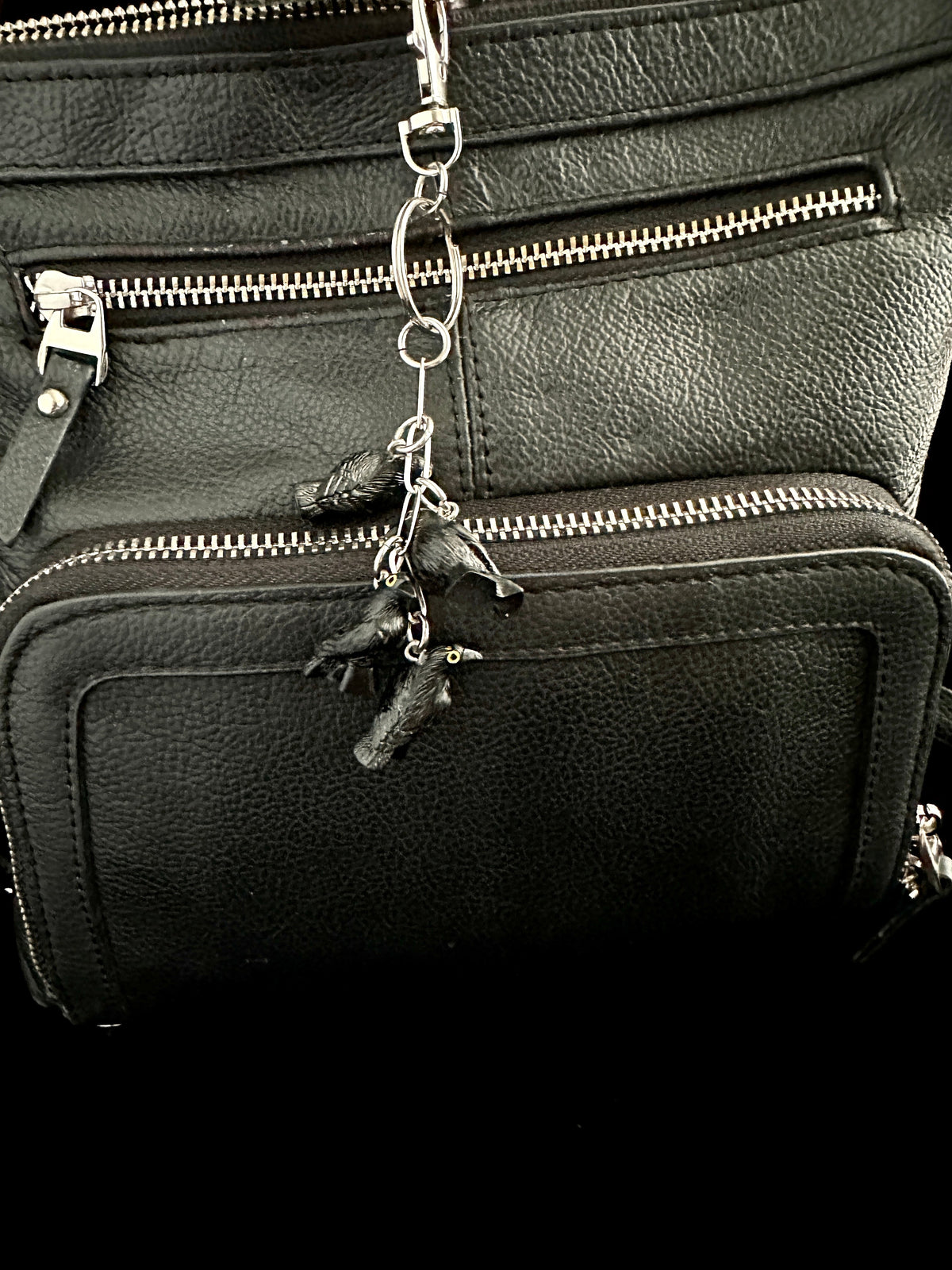 Murder of Crows Keychain – Goth Witchy Bag Charm for Horror Lovers, Witches & Halloween