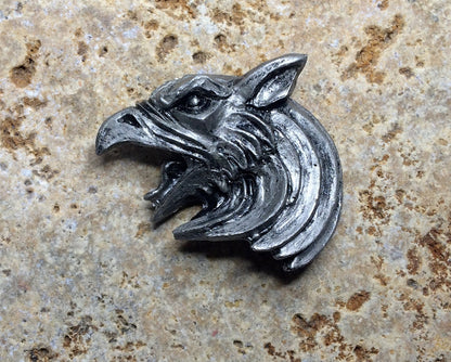 Griffin Magnet, Hand Painted Resin Sculpture | Mythic Fantasy Decor