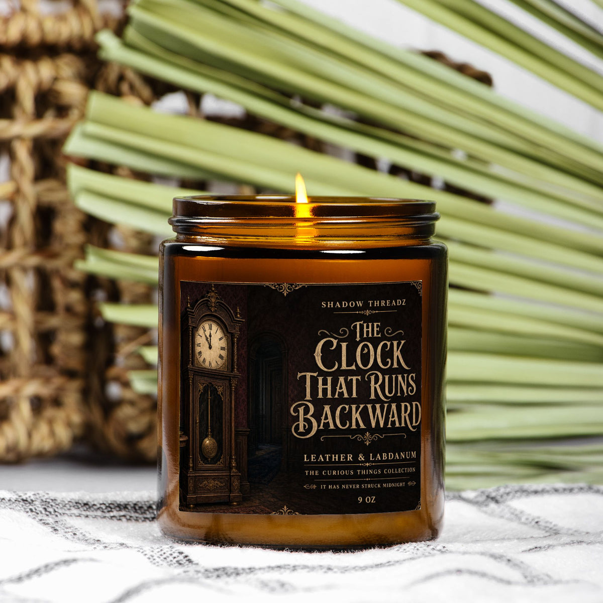 Clock That Runs Backward Candle 9oz