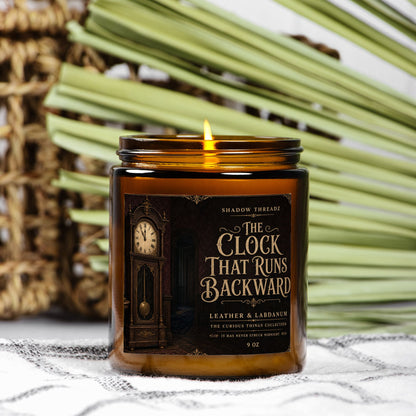 Clock That Runs Backward Candle 9oz