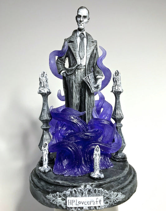 H.P. Lovecraft Statue, designed with Abigail Larson