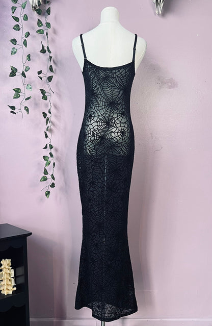 Widow’s Web Hourglass Maxi Dress
