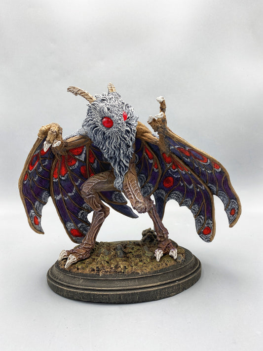 Mothman Statue, Full Color Resin Sculpture | Cryptozoology Creature