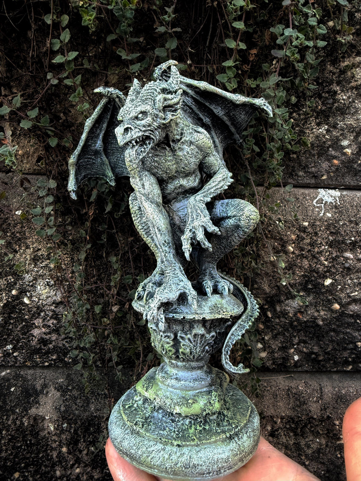 Gargoyle Statue, Hand Painted Resin | Legendary Medieval