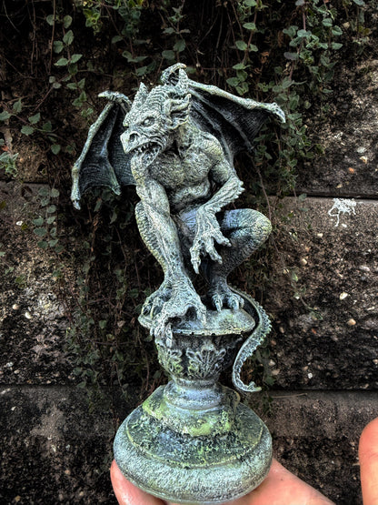 Gargoyle Statue, Hand Painted Resin | Legendary Medieval