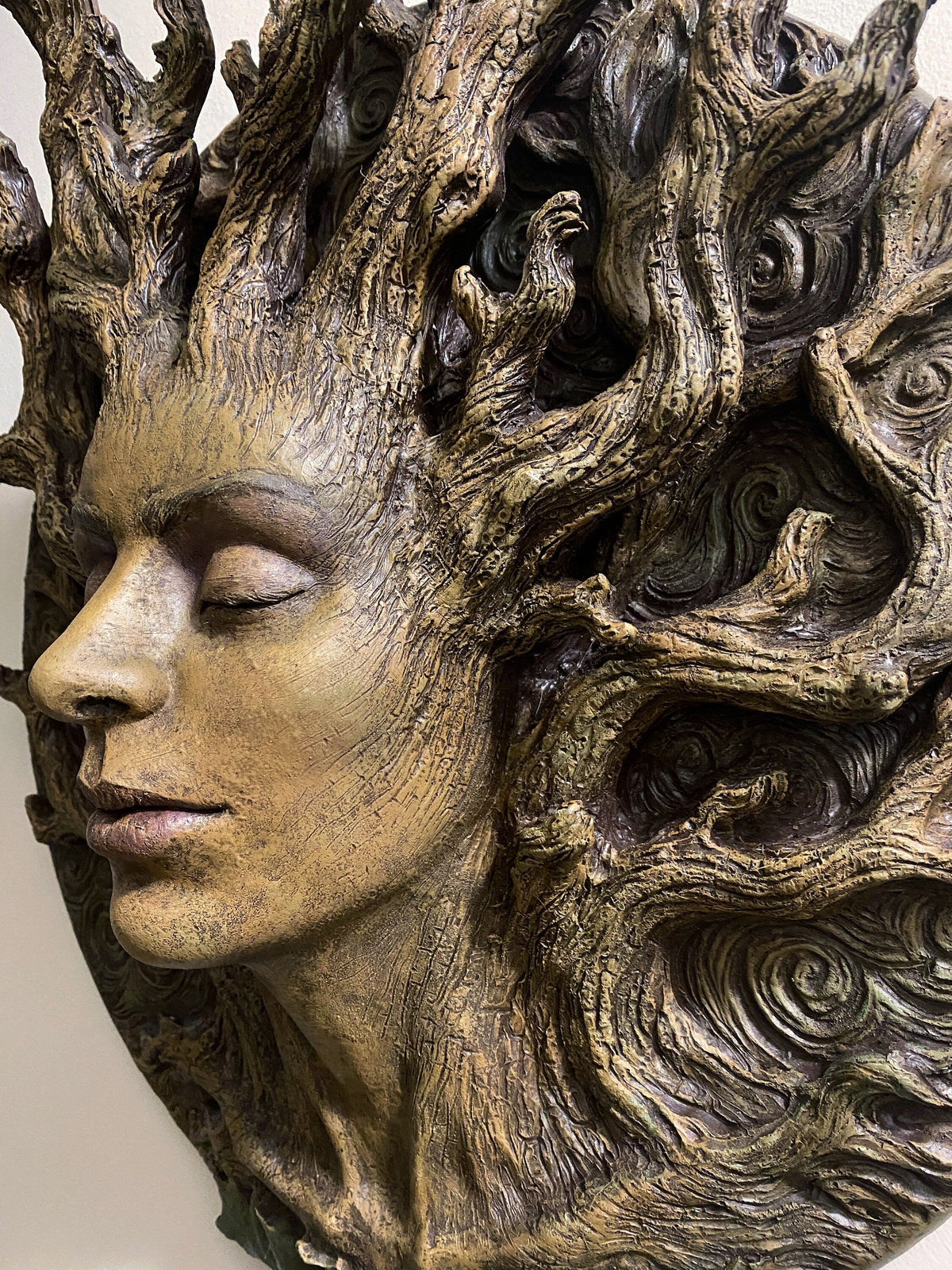Dryad Bust Wall Plaque