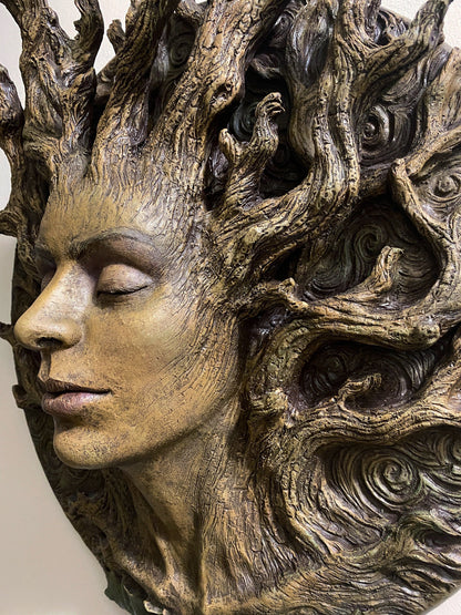 Dryad Bust Wall Plaque