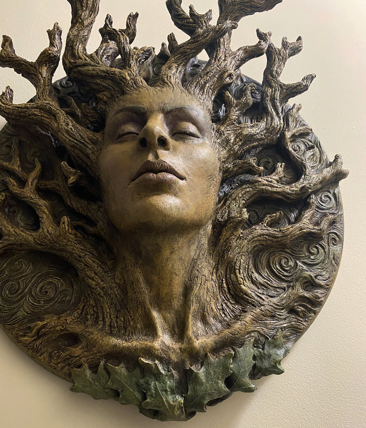 Dryad Bust Wall Plaque