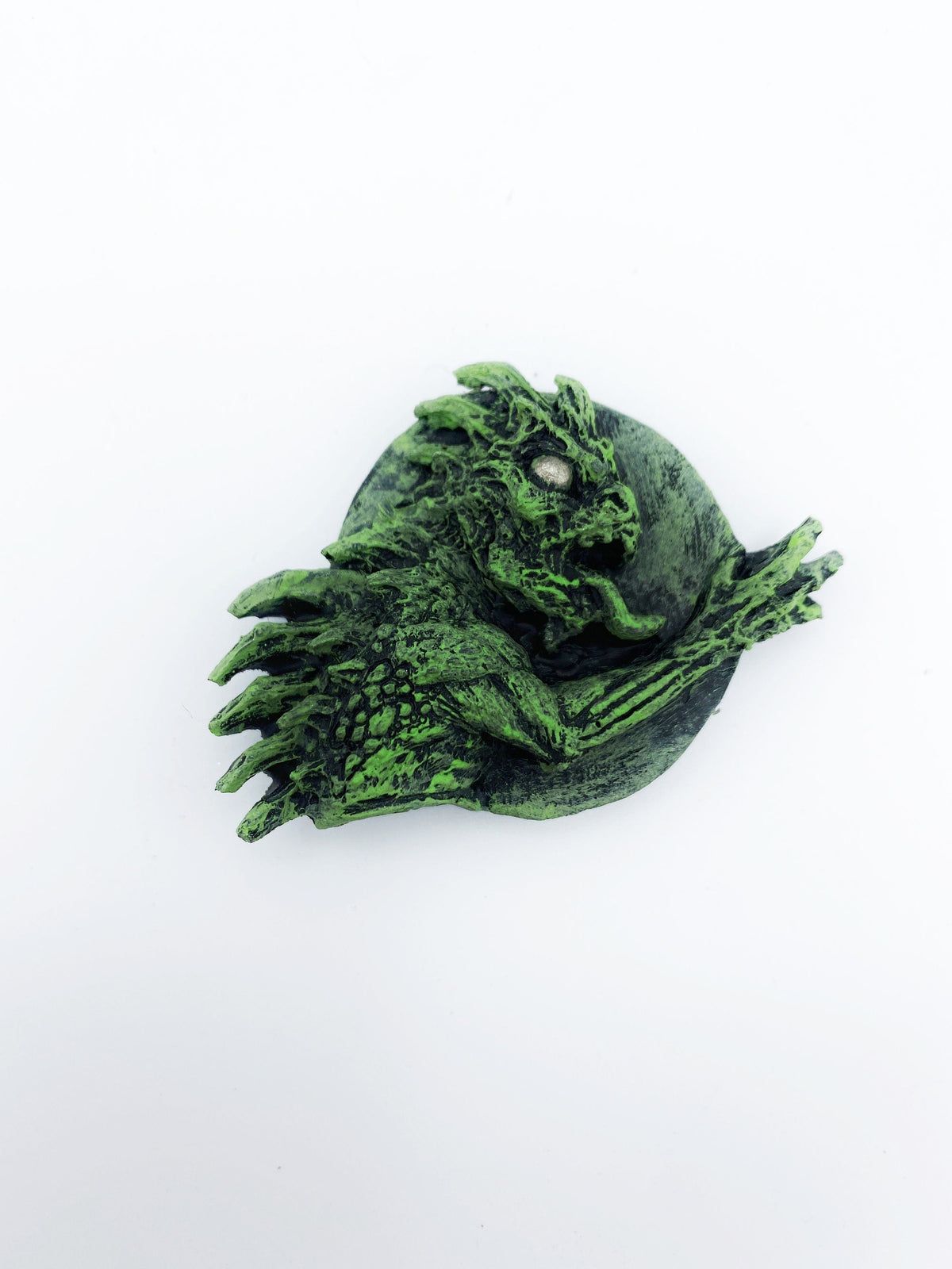 Chupacabra Magnet, Hand Painted Resin Sculpture | Cryptid Decor