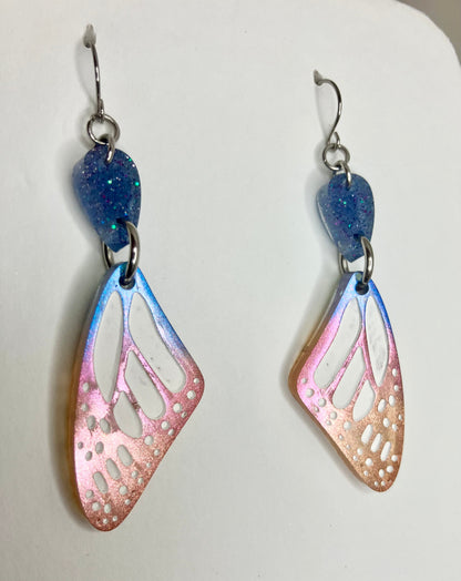 Resin Butterfly & Moth Wing Jewelry: Earrings & Necklaces