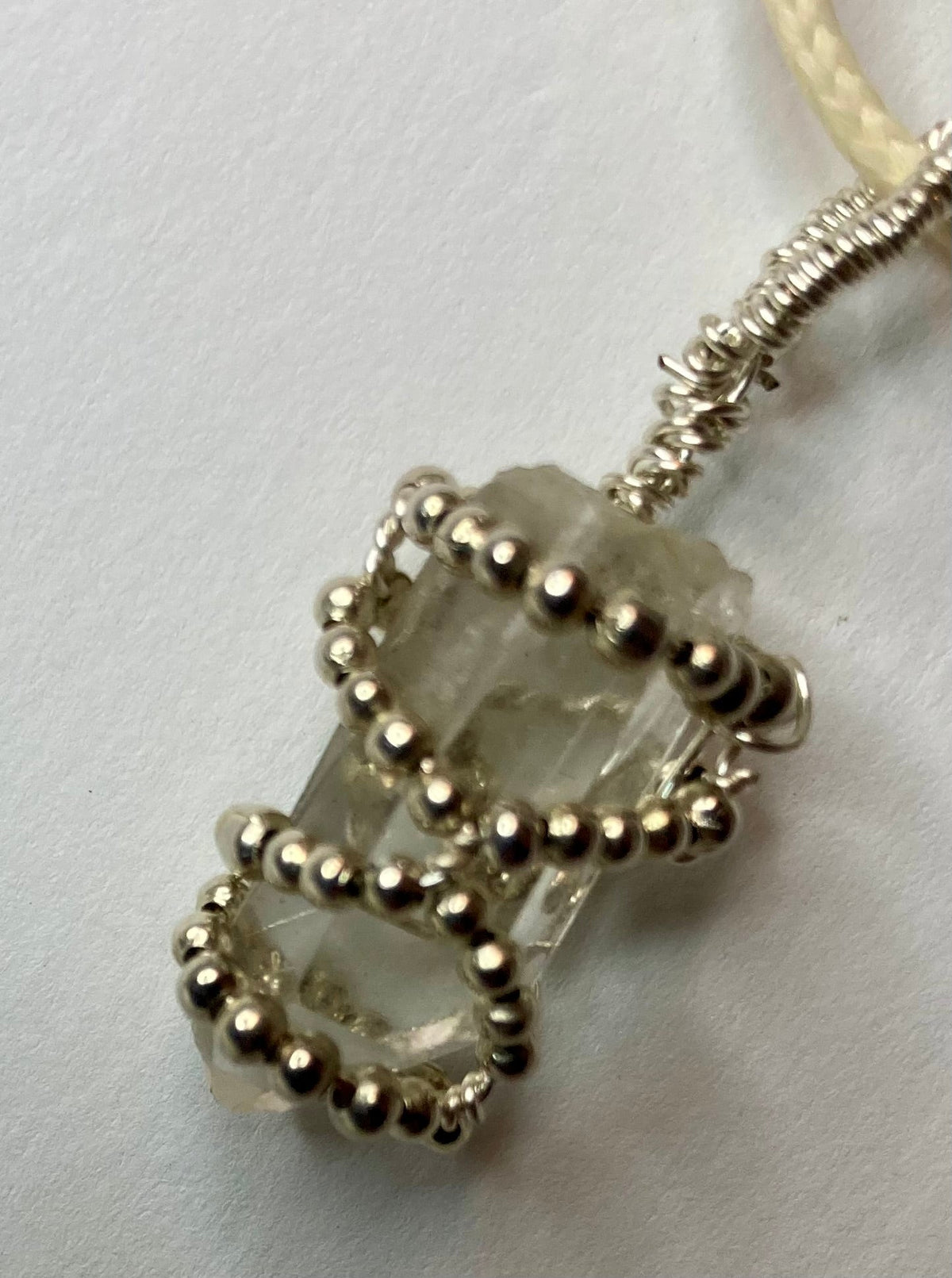 Wire Wrapped Stone Pendants, Silver and Gold Plated Copper Wire