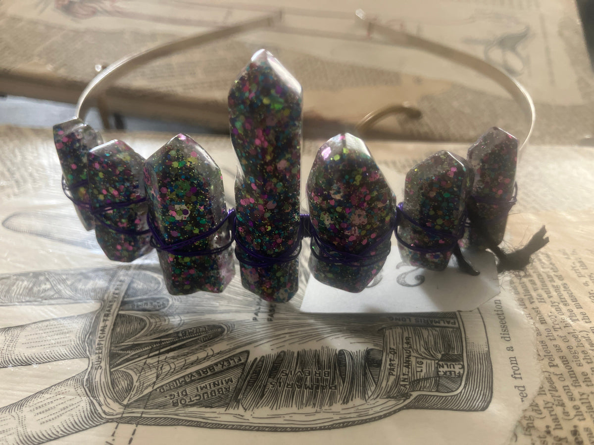 Resin Crystal Crown