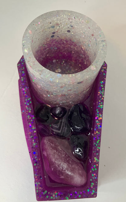 Resin Coffin Votive Holder & Incense Burner