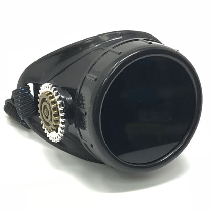 Steampunk Monocle Goggles – Victorian Eyepatch Pirate Airship Captain Cosplay - green, blue, clear, black lenses