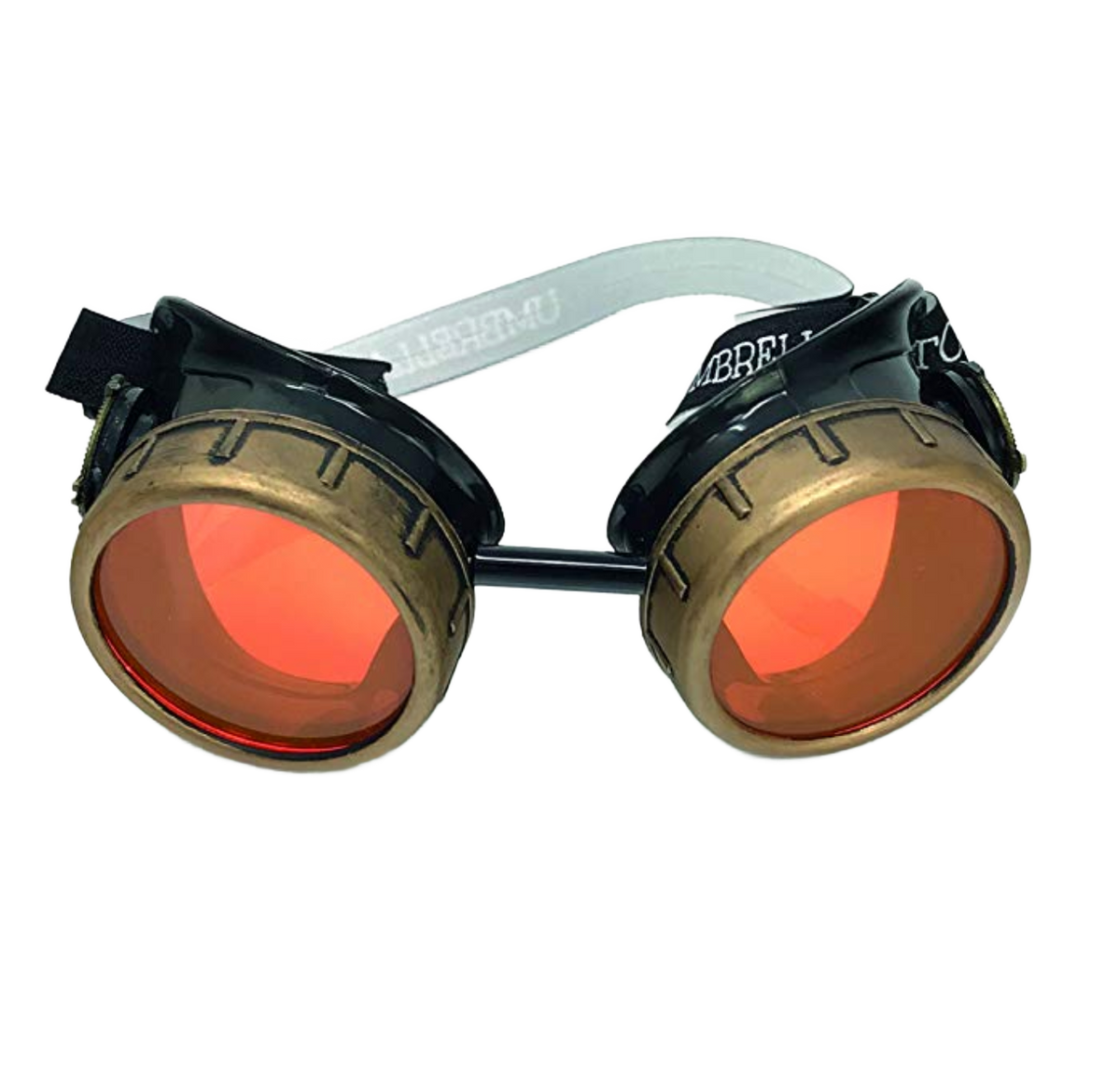 Mad Scientist - Aviator Steampunk Goggles - sky blue, pink, orange, lime green lenses