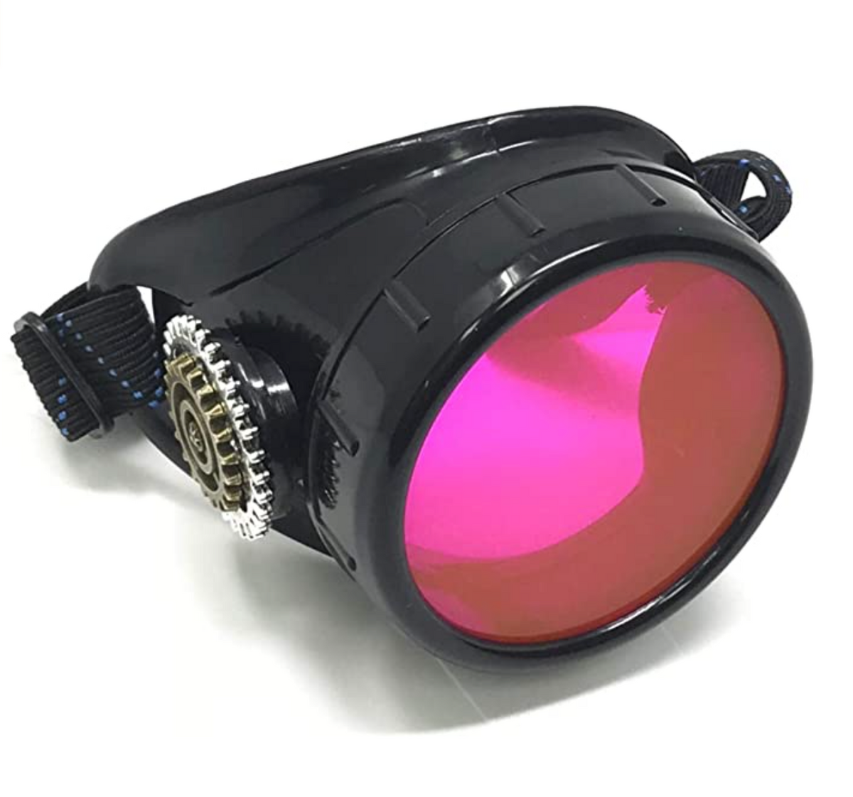 Mad Scientist - Steampunk Monocle Goggles – Pirate Eyepatch - lime green, orange, pink lenses