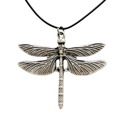 Boho Dragonfly Pendant Necklace Nature Inspired Statement Jewelry