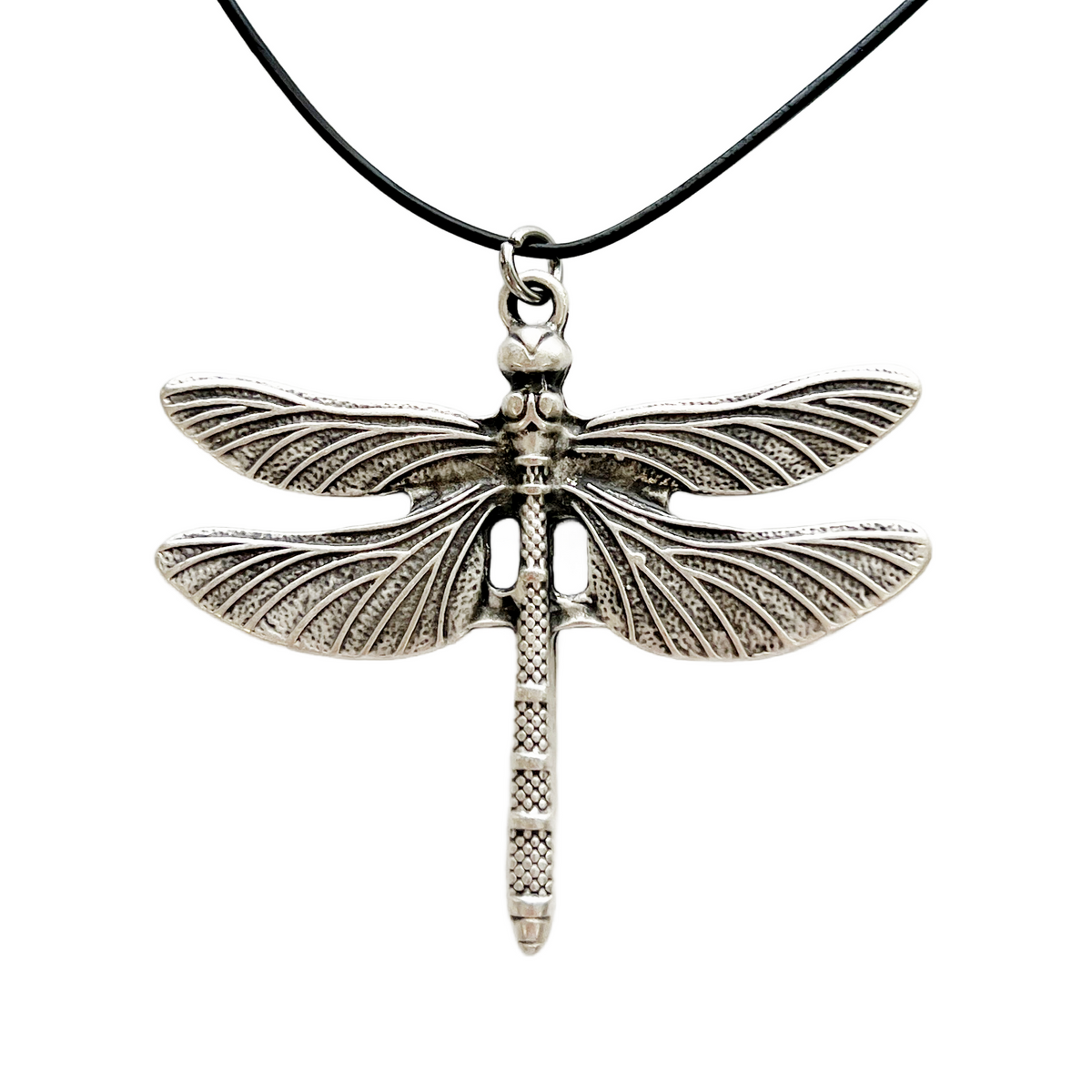 Boho Dragonfly Pendant Necklace Nature Inspired Statement Jewelry