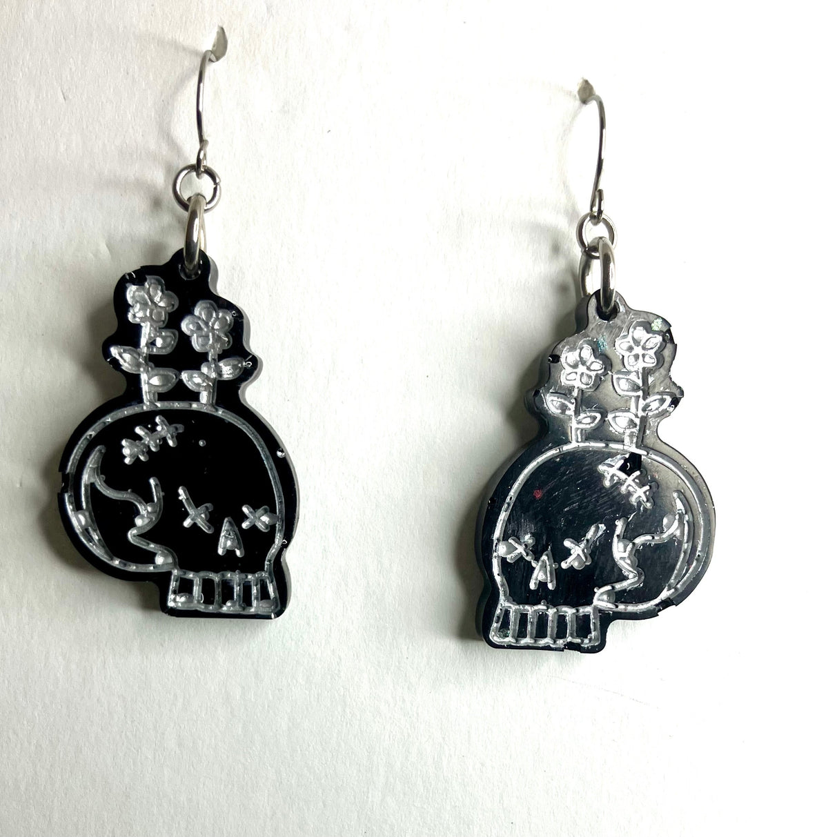 Spooky Resin Earrings: Bats, Skulls, Spiderwebs & More
