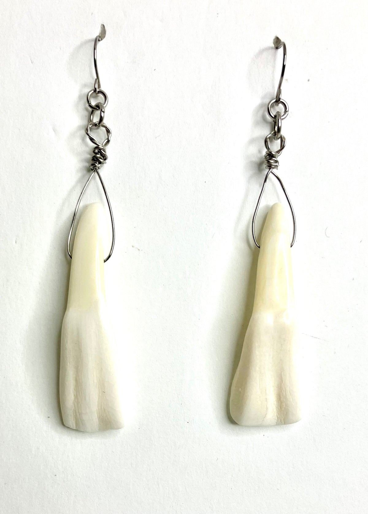 Water Buffalo Tooth Jewelry: Wire Wrapped Necklaces & Earrings