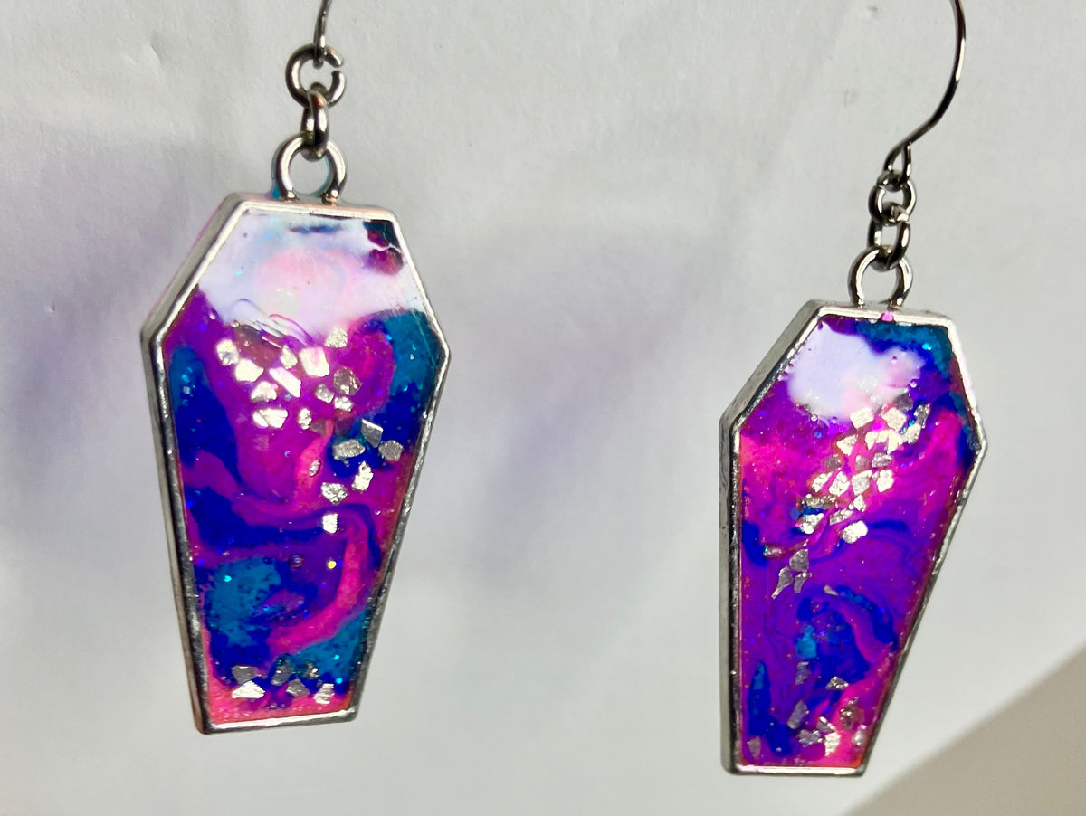 Gothic Coffin Bezel Resin Jewelry