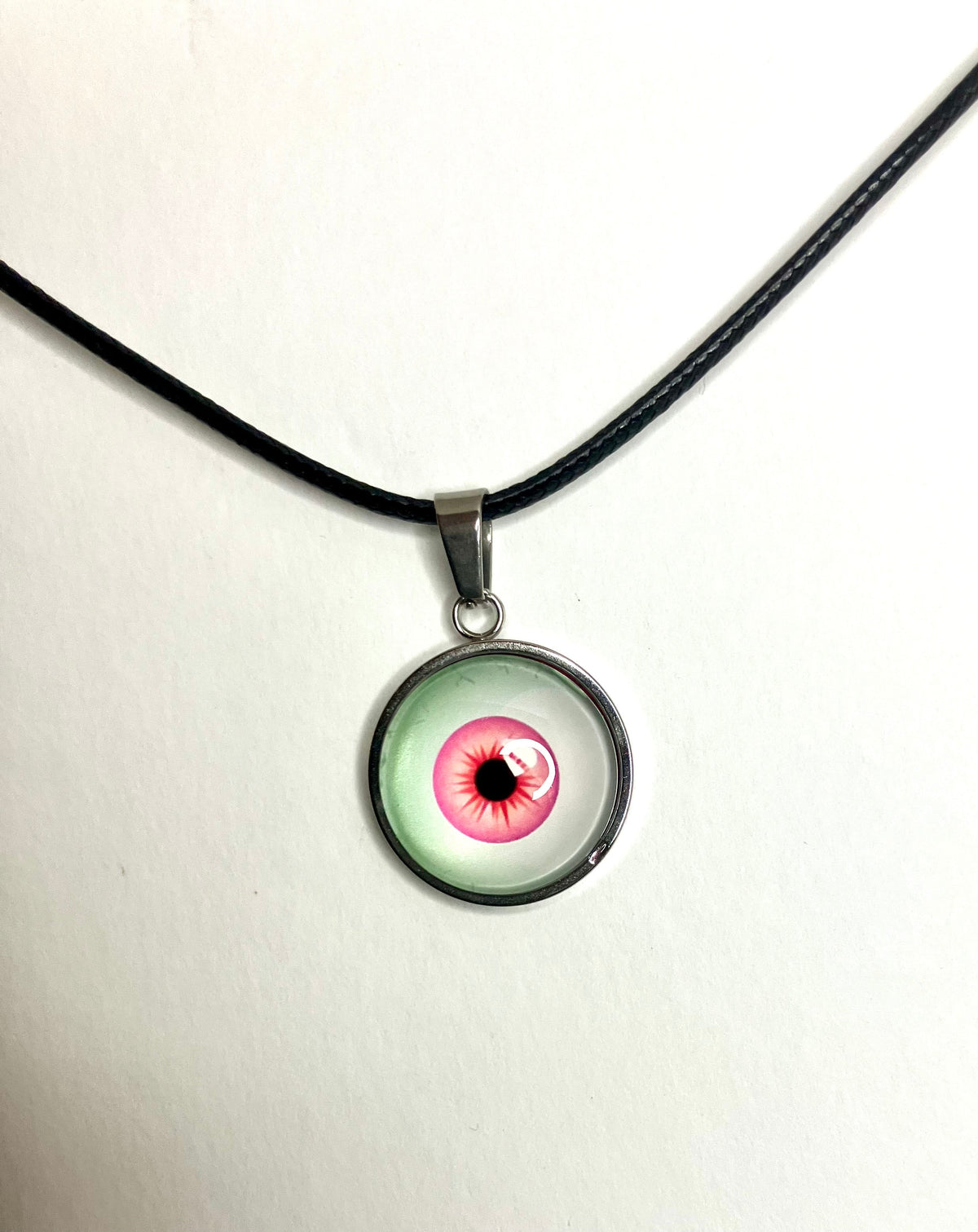 Glass Dome Eyeball Necklaces